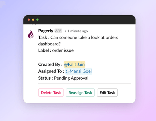 Transitional Slack Tasks
