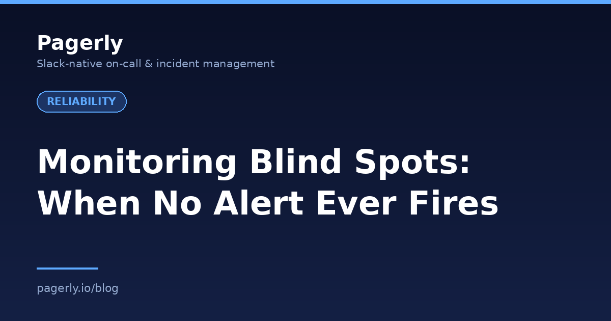 Pagerly cover image: Monitoring Blind Spots, When No Alert Ever Fires