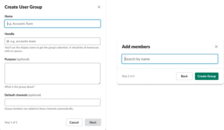 Slack Channels