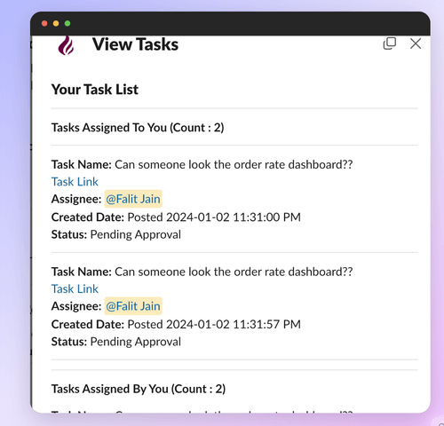 Obtain Task View